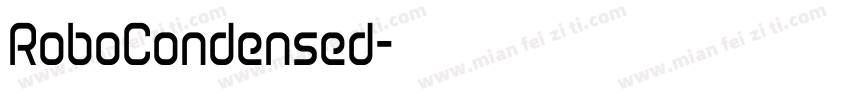 RoboCondensed字体转换