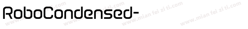 RoboCondensed字体转换