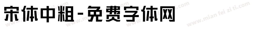 宋体中粗字体转换