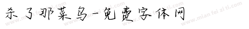 杀了那菜鸟字体转换