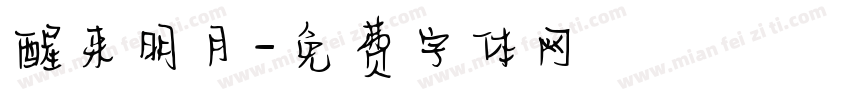 醒来明月字体转换