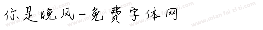 你是晚风字体转换