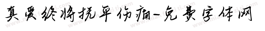 真爱终将抚平伤痛字体转换