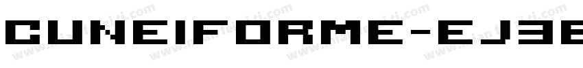 Cuneiforme-ej3B字体转换
