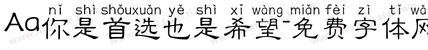 Aa你是首选也是希望字体转换
