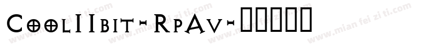 Cool11bit-RpAv字体转换