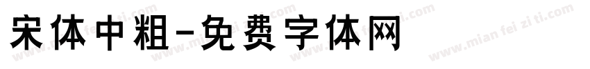 宋体中粗字体转换