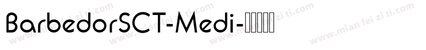 BarbedorSCT-Medi字体转换