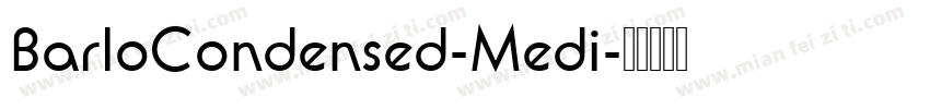 BarloCondensed-Medi字体转换