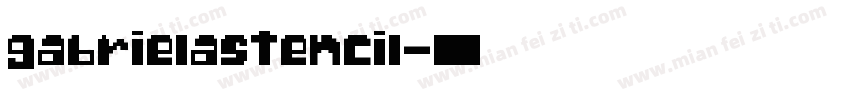 gabrielastencil字体转换