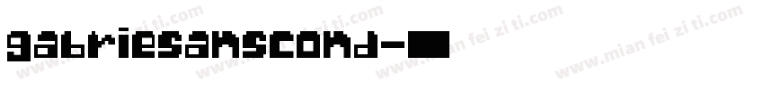 gabriesanscond字体转换