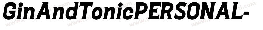 GinAndTonicPERSONAL字体转换