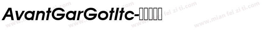 AvantGarGotItc字体转换