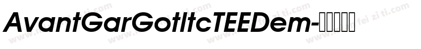 AvantGarGotltcTEEDem字体转换