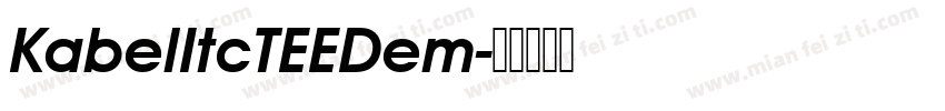 KabelItcTEEDem字体转换