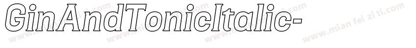 GinAndTonicItalic字体转换