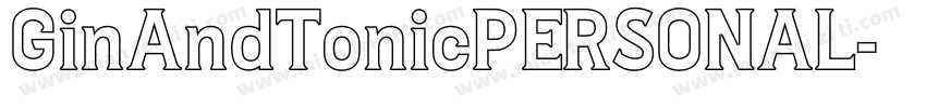 GinAndTonicPERSONAL字体转换
