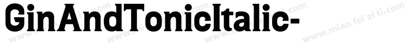 GinAndTonicItalic字体转换