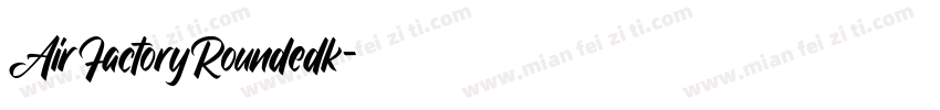 AirFactoryRoundedk字体转换