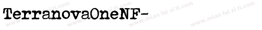 TerranovaOneNF字体转换