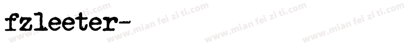 fzleeter字体转换