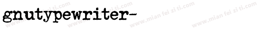 gnutypewriter字体转换