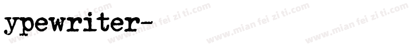 ypewriter字体转换