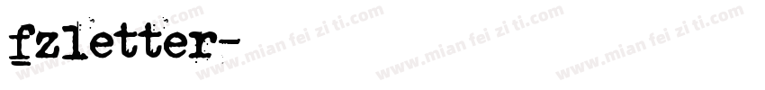 fzletter字体转换