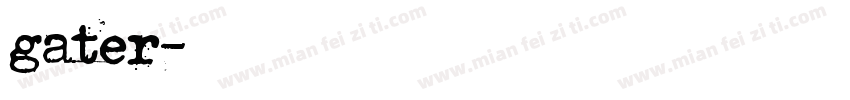 gater字体转换
