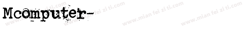 Mcomputer字体转换
