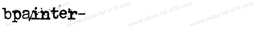 bpainter字体转换