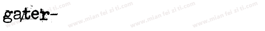 gater字体转换