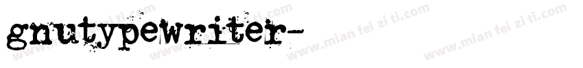 gnutypewriter字体转换