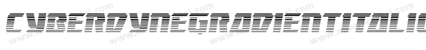CyberdyneGradientItalic-1WL2字体转换