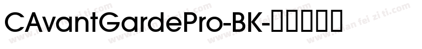 CAvantGardePro-BK字体转换