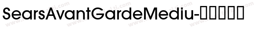 SearsAvantGardeMediu字体转换