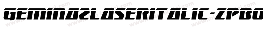 Gemina2LaserItalic-zPB0字体转换