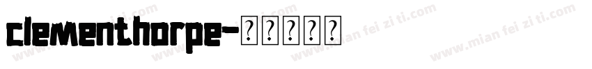 clementhorpe字体转换