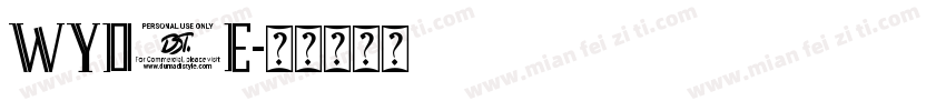 Wyd8E字体转换
