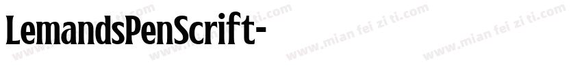 LemandsPenScrift字体转换
