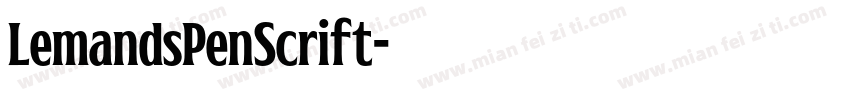 LemandsPenScrift字体转换