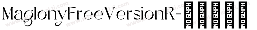 MaglonyFreeVersionR字体转换