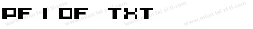 PF_I2OF5_TXT字体转换