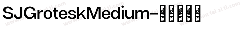 SJGroteskMedium字体转换