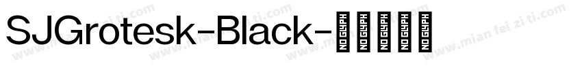 SJGrotesk-Black字体转换