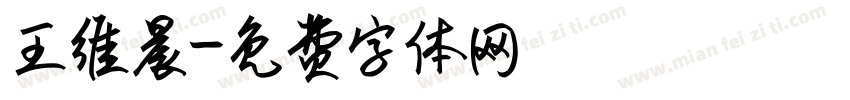 王维晨字体转换