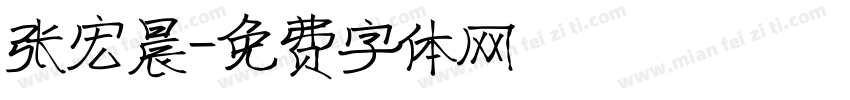 张宏晨字体转换