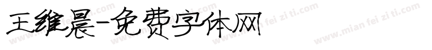 王维晨字体转换