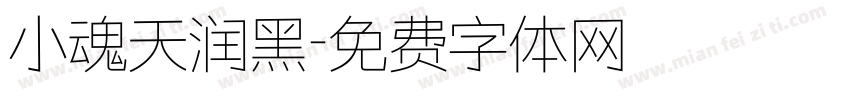 小魂天润黑字体转换