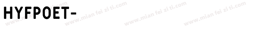HyFPoet字体转换